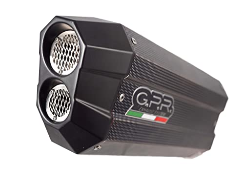 Scarico Gpr Compatibile Con Bmw R 1200 Rs Lc 2017-2019, Sonic Poppy, Scarico Omologato, Silenziatore Con Db Killer Estraibile E Raccordo Specifico