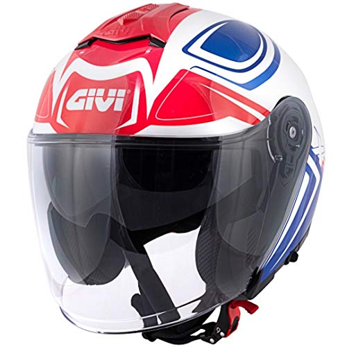 Givi X.22 Planet Hyper Casco A Getto Bianco/Blu/Rosso S (56)