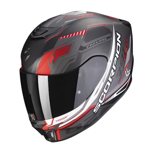 Exo 391 Haut Xl Nero Opaco-Argento-Rosso