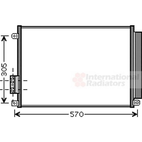 Van Wezel 17005347 Condensatore, Climatizzatore