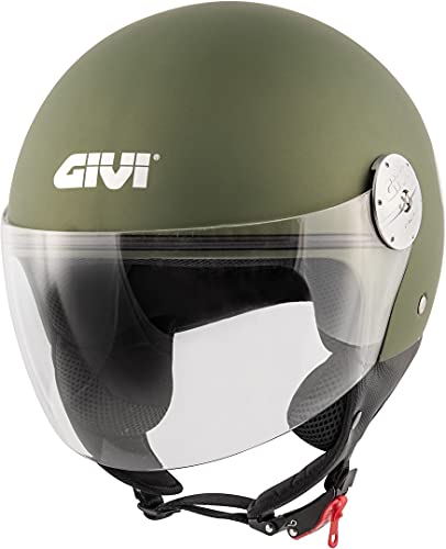 Givi 10.7 Mini-J Solid Color Casco Jet Green