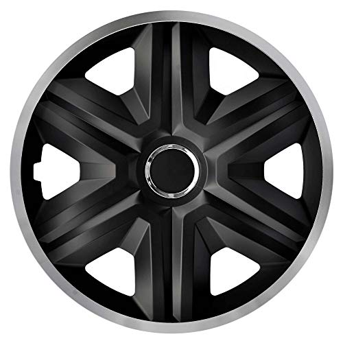 Nrm Copricerchi Coprimozzo Fast Lux Set Di 4 Elementi 16" (Argento)