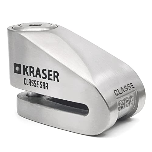 Kraser Kr110S Antifurto Bloccadisco Moto Blocco Omologato Sra Lucchetto Antifurto, Scooter Moto, Albero Di Bloccaggio Da 10 Mm, Blocco Del Disco, 3 Ch