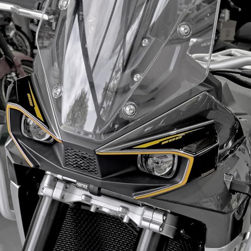 Resin Bike Adesivi Moto Compatibile Con Kove 800X Pro/Adventure/Rallye 2024. Protezioni Fari/Fanale Frontale Da Urti E Graffi. Adesivi Resinati Con Ef