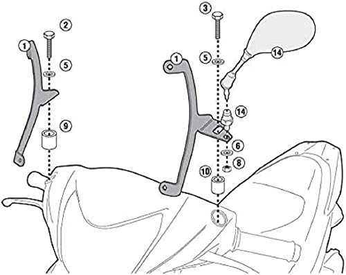 Givi Kit Attacchi Honda Vision 50-110 Cod. A1153A
