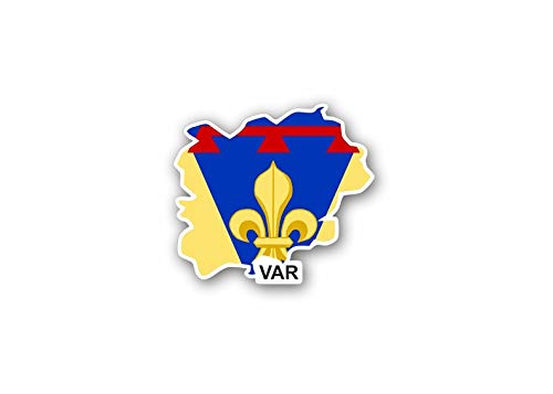Akachafactory Sticker Adesivi Adesivo Bandiera Francia Dipartimento Var