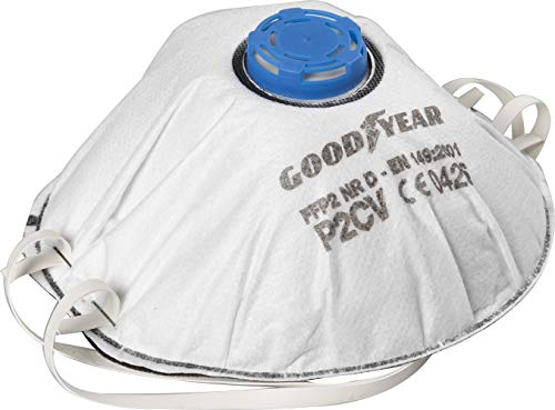 Goodyear Mascherina Protettiva Ffp2 Valvola Carboni Attivi Mod. G122/In92Cv Lavoro