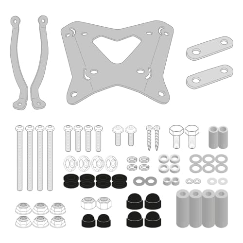 Givi A9541A Kit Attacchi Per Parabrezza, Compatibile Con Seat Mò 125 (22-23), Silence S01 (22)