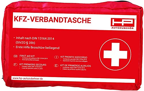 Hp-Autozubehör 10039 Kfz-Verband Borsa Rot Verband Borsa (L X B X H) 22.5 X 14 X 6.5Cm