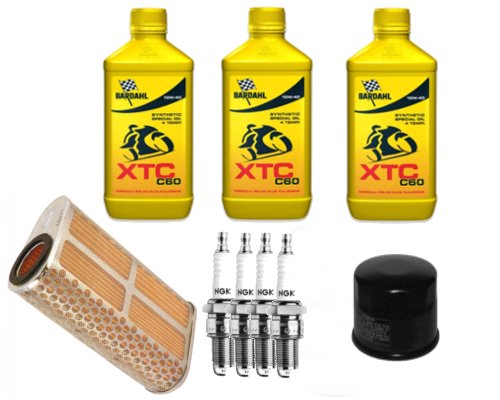 Mim Distribution Kit Tagliando Olio Filtri E Candele Per Honda-Cb 600 F Hornet Dal 2007 Fino Al 2013