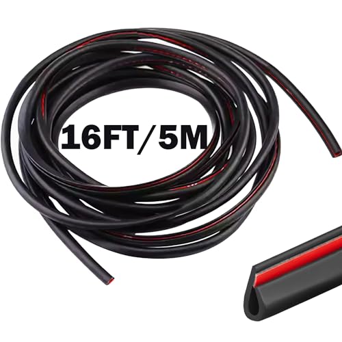 5M Car Edge Trim Rubber Seal Pad Di Protezione A Forma Di U, Adatto Per Auto Suv Mpv E La Maggior Parte Dei Modelli (Nero)