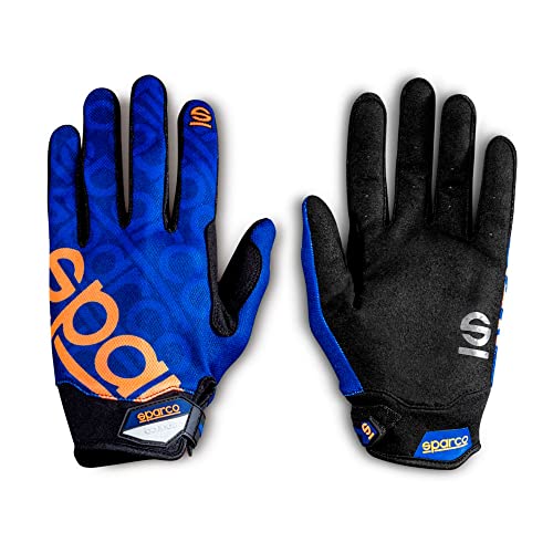 Sparco Meca 3 Guanti Taglia 12 (Xl) Blu/Arancio