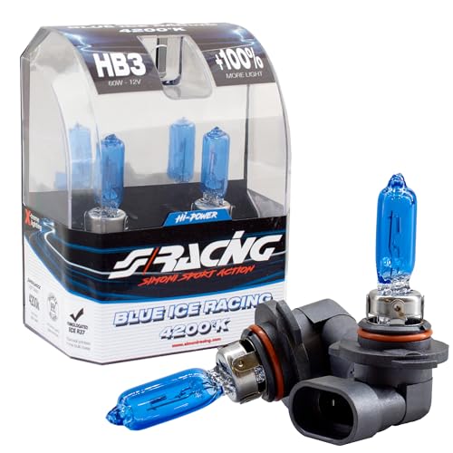 Simoni Racing Bir/Hb3 Kit 2 Lampadine Blue Ice Racing, Attacco Hb3