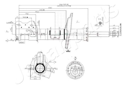 Japanparts Mm-00158 Ammortizzatore Anteriore Sinistro La.Ypsilon (312, 846) 1.2 B