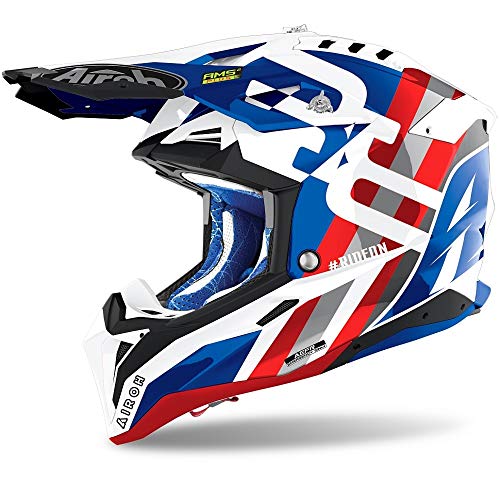 Airoh Aviator 3 Rainbow Blue/Red Gloss M