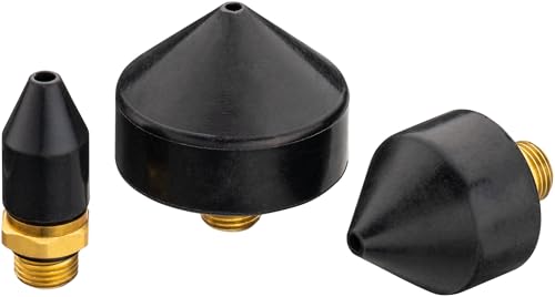 Hazet Set Di Coni 9040-42/3, Per La Pulizia Delle Linee Ad Aria Compressa, 3 Attacchi A Cono Da 13, 25, 35 Mm, Adattabile Alla Pistola Di Soffiaggio A