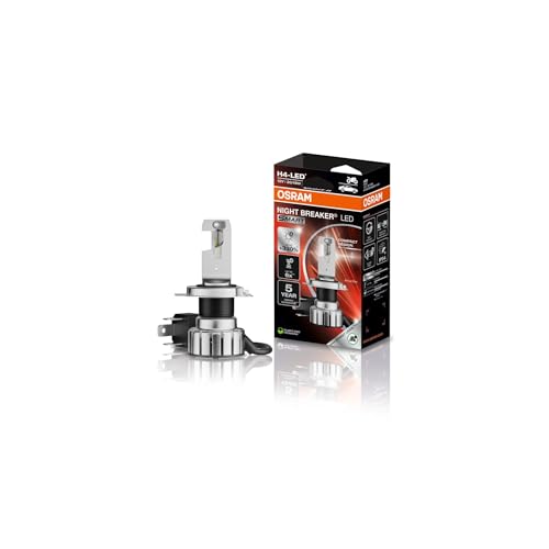 Osram Night Breaker Led Smart H4 Per Moto; Fino Al 330% Di Luminosità In Più; 6000K, Lampada Retrofit A Led Per Moto Omologata Per Uso Stradale