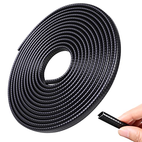 Romon Paracolpi Portiere Auto, 5M Protezione Portiere In Gomma, Senza Colla, U-Forma, Protezione Per Bordi Per Berlina, Camion, Suv (Nero)