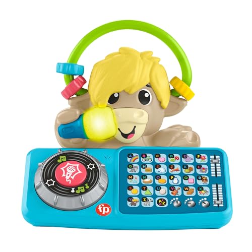Fisher- Price Animal Band - Lello Il Torello Prime Parole, Toro Interattivo Per L'Apprendimento Con Tasti A Forma Di Lettera E 115 Canzoni, Luci E Mic