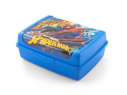 Lulabi Spiderman Cityhero Porta Pranzo, Polipropilene, Lunch Box, 17X13X6,5Cm