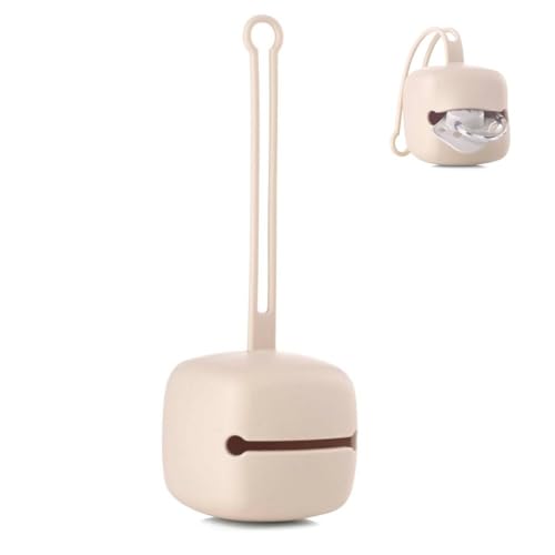 Jané Scomparto Portasucchietto In Silicone, Fino 2 Succhietti, Fascia Elastica, Senza Bpa, Lavabile In Lavastoviglie, Beige
