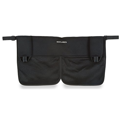 Maclaren - Organizer Doppio Universale Per Passeggini, Per Tenere Gli Accessori Indispensabili A Portata Di Mano, Si Fissa In Modo Rapido A Tutti Ombr