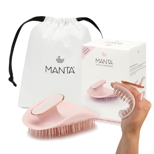 Healthy Hair Brush Ultra Gentle Pink-Rose Gold 1 Pz