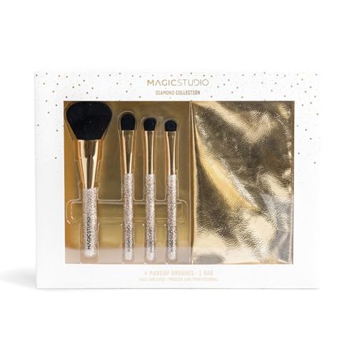Set Di Pennelli Per Trucco Magic Studio Diamond Collection 5 Pezzi