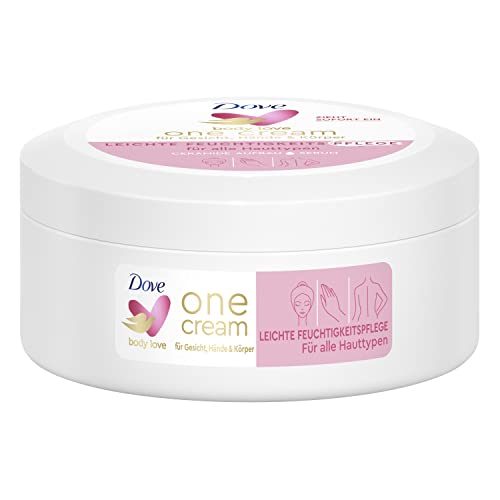 Dove Body Love One Cream, Crema Idratante Leggera, Per Viso, Mani E Corpo, Per Tutti I Tipi Di Pelle, 250 Ml, 1 Pezzo