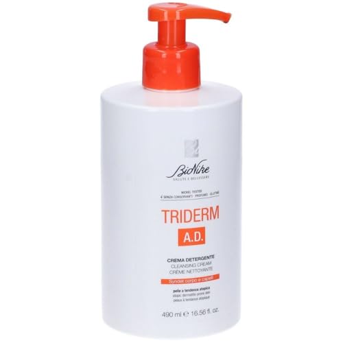 Bionike Triderm A.D. - Crema Detergente Corpo E Capelli, 490Ml
