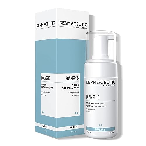 Dermaceutic Foamer 15 – Schiuma Detergente Delicata – Detergente Viso Illuminante – Detergente Esfoliante Per Un Colorito Nitido E Luminoso – 100 Ml