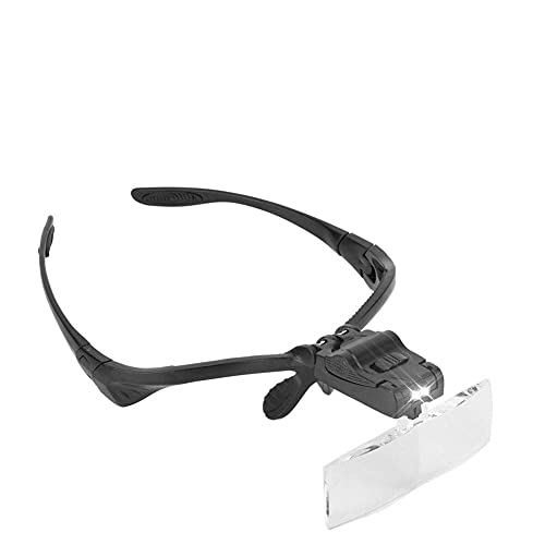 Occhiali Ingrandimento Con Luce Led, Lente D'Ingrandimento Da Gioielliere, Lente D'Ingrandimento Per Fascia Per Capelli Con Lampada A Led A 5 Lenti, L