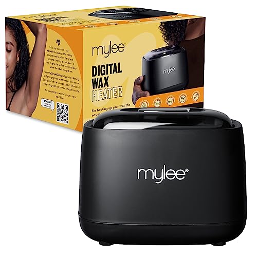 Mylee Scaldacera Digitale Con Contenitore In Silicone Per Cera Dura E Morbida In Crema, Depilazione Di Qualità Professionale, Scioglicera Depilatoria,