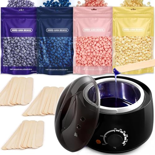 Scaldacera Kit Cera Brasiliana Ceretta Brasiliana: Scaldacera 400G Perle Cera, Scaldacera Brasiliana, Cera Brasiliana Kit Completo Scalda Cera Per Cer