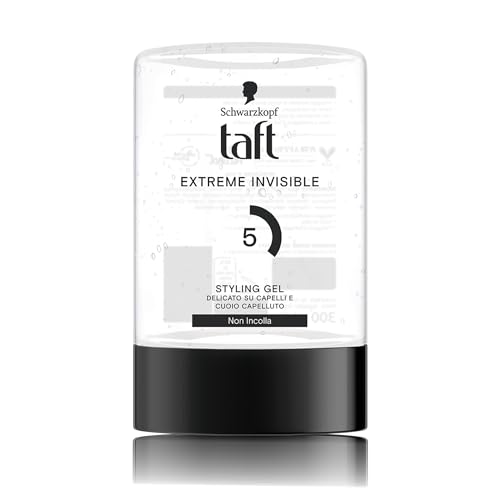 Schwarzkopf Taft Extreme Invisible Styling Gel 300Ml, Gel Per Capelli Con Tenuta Invisibile, Con Formula Vegana, Delicato Su Capelli E Cuoio Capelluto