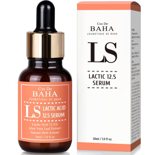 Cos De Baha Lactic Acid 12.5% Face Peel Serum With Ha │ 30Ml Di Esfoliazione Delicata Per La Pelle Curativa