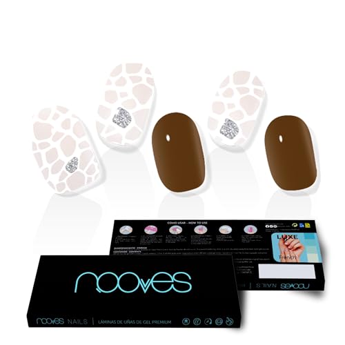 Nooves Strisce Per Unghie In Gel Semipolimerizzato | Suzanne - Art Design | Strisce Per Unghie In Gel Semi-Durato| Adesivi Per Unghie Semi-Permanenti
