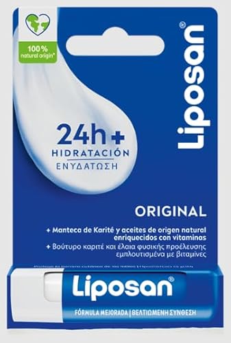 Liposan Originale (1 X 4,8 G), Balsamo Per Labbra Per La Cura Intensiva, Cacao Con Texture Leggera, Balsamo Idratante Per Labbra Morbide E Lisce