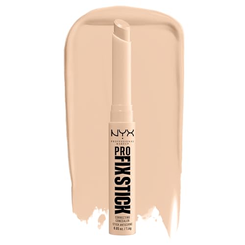 Nyx Professional Makeup Correttore In Stick, Attenua, Corregge E Illumina, Tenuta Fino A 12H, Arricchito Con Acido Ialuronico, Pro Fix Stick, Tonalità