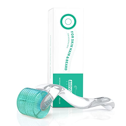 Auduoduo® Derma Roller 192 Aghi Veri 0,5 Mm Con Aghi In Argento Reale Microneedle Roller For Face