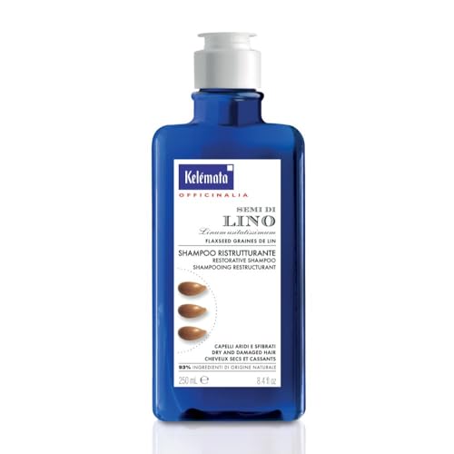 Kelemata Shampoo Ristrutturante Ai Semi Di Lino, 250Ml