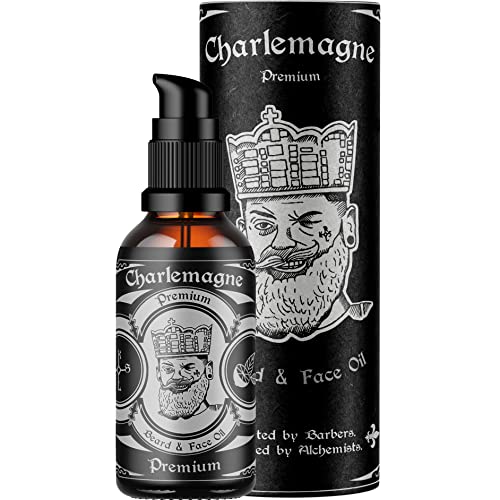 Charlemagne Beard Oil Lime/Mint – Altamente Testato - Olio Da Barba Uomo 100% Vegano 30Ml Fragranza Lime-Menta - Cura Della Barba Olio Da Barba - Olio