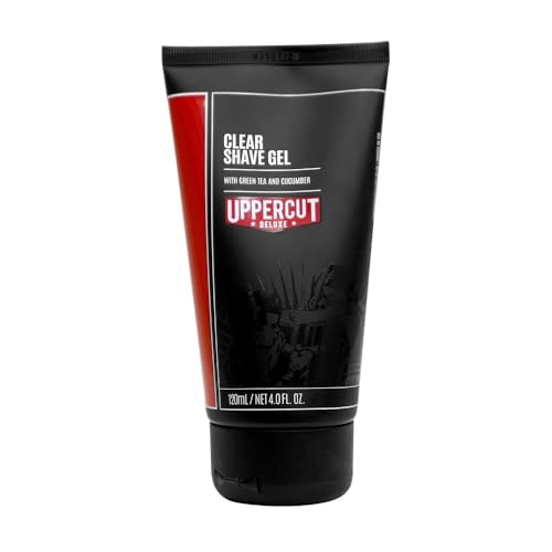 Uppercut Deluxe Clear Shave Gel, Rinfresca E Lenisce La Pelle Per Una Rasatura Precisa, Formula Leggera E Idratante, Ideale Per Pelle Normale E Grassa