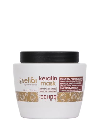 Echosline Seliàr Keratin Mask – Maschera Post Trattamento Capelli Colorati - 500 Ml
