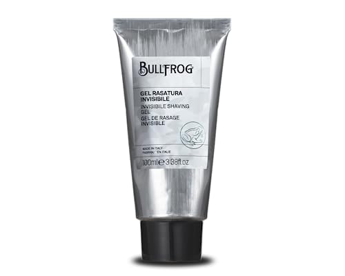 Bullfrog Gel Rasatura Invisibile 100Ml - Per Rasatura Accurata E Ad Alta Precisione - Fragranza Classica E Talcata - Made In Italy