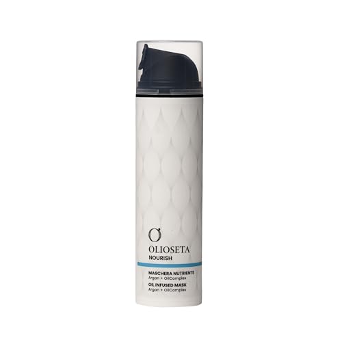 Olioseta Nourish, Maschera Nutriente Concentrata Per Capelli, Olio Di Argan Certificato Organico, Idratazione Intensa, 200 Ml