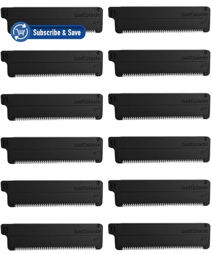 Bakblade Cartucce Di Ricarica 2.0 Per Rasoio Per Capelli E Corpo Per Rasoi Elite 2.0 E 2.0 - Tecnologia Dryglide (12 Rasoi Inclusi)