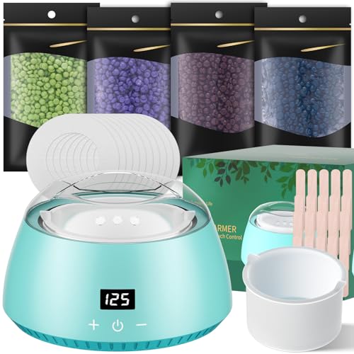 Cera Brasiliana Kit, Ceretta Brasiliana Scaldacera, Professionale Con Fornello Di Siliconico Depilazione Barattolo Con Termostato E Cera Spatole - Cit