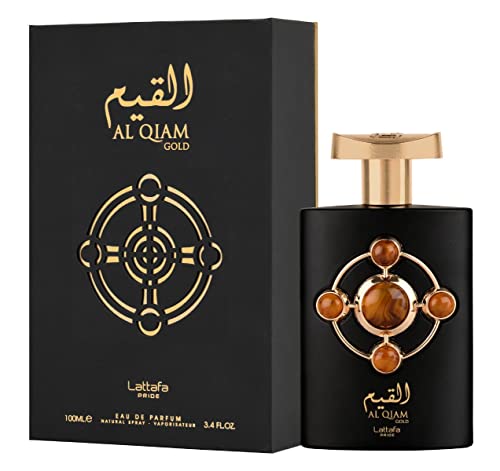 Lattafa Profumi Al Qiam Gold For Unisex Eau De Parfum Spray, 3.4 Ounce