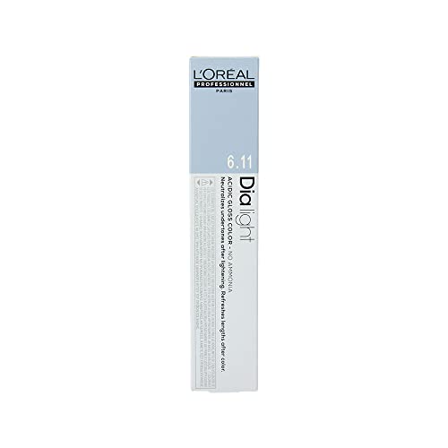 L'Oréal Professionnel Dialight 6.11 Colore Biondo Cenere Profondo Senza Ammoniaca, 50Ml